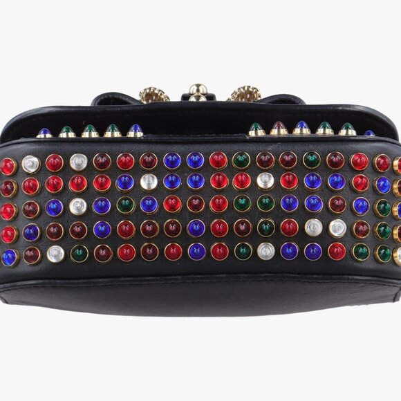 CHRISTIAN LOUBOUTIN Wheat Charity chain Leather Black - Picture 3 of 6